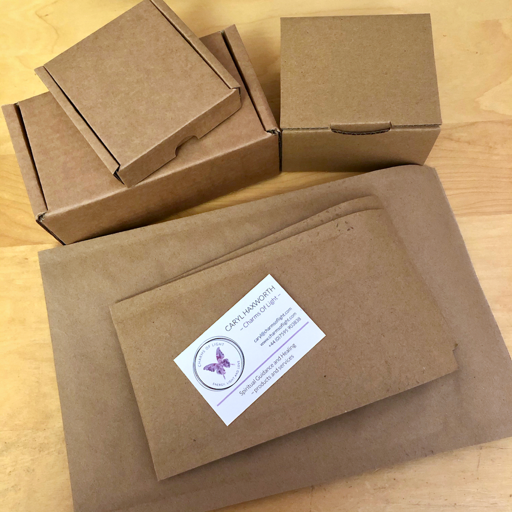 Brown postal boxes and envelopes