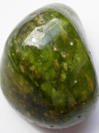 Vesuvianite tumble stone