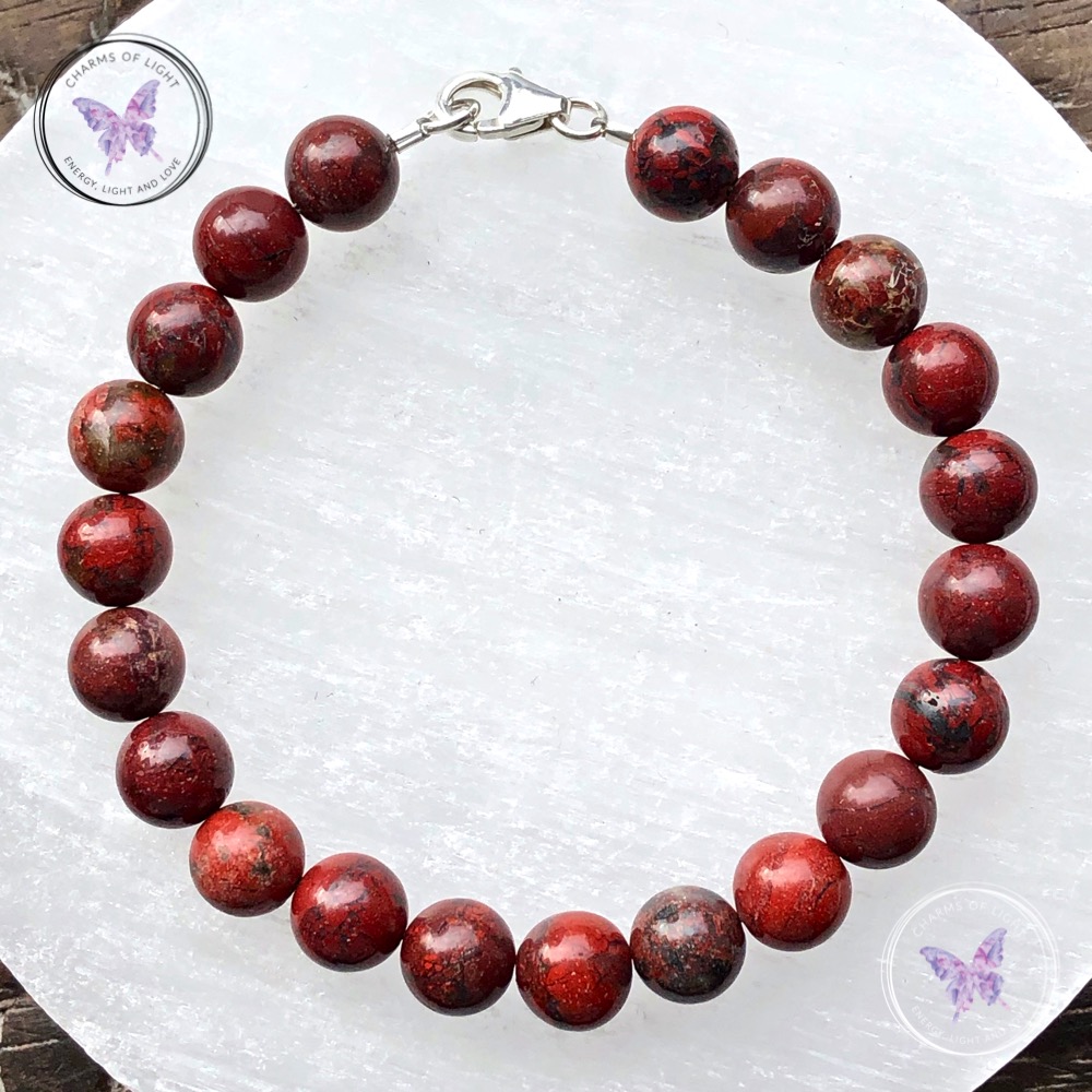 Brecciated jasper bracelet