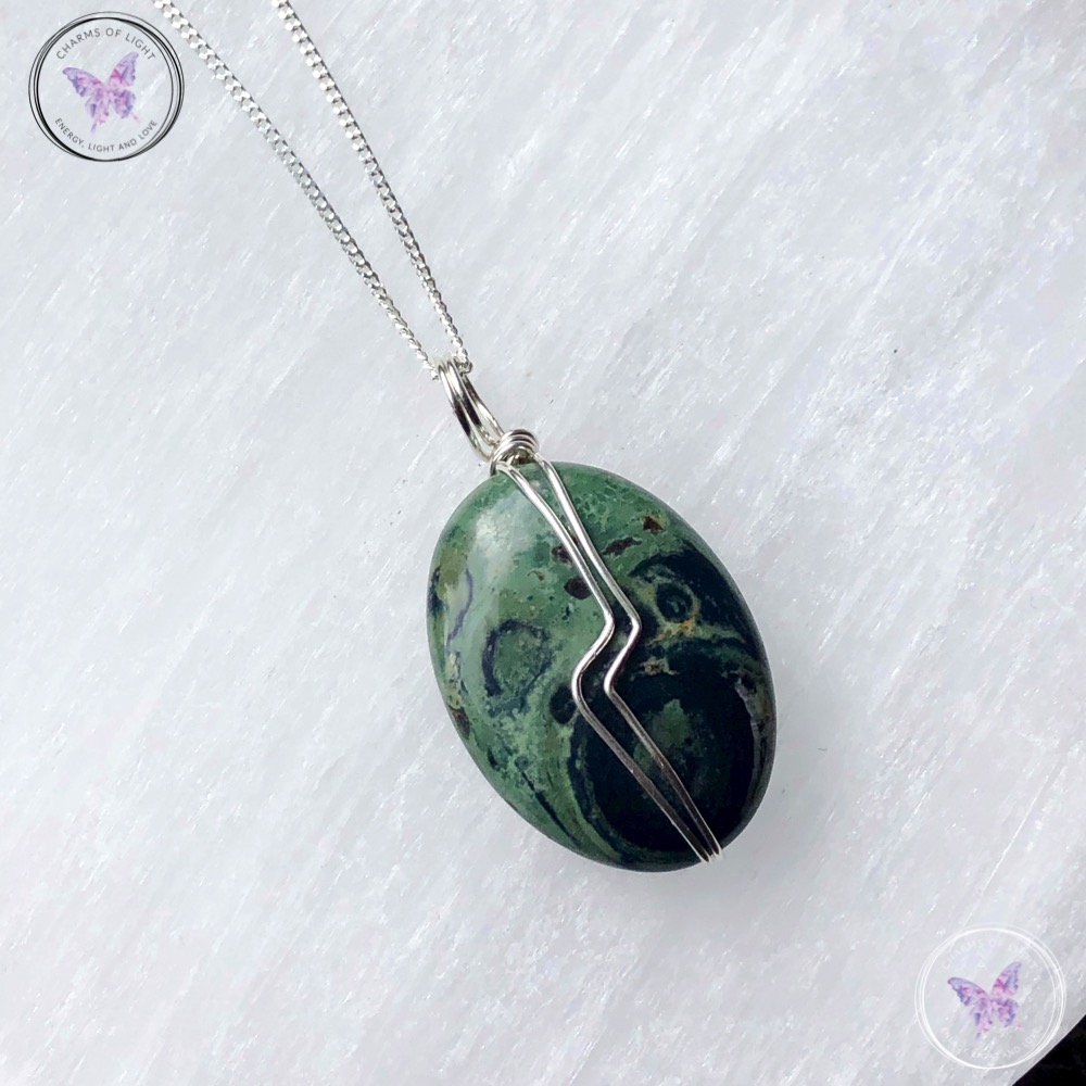 Kambaba jasper necklace