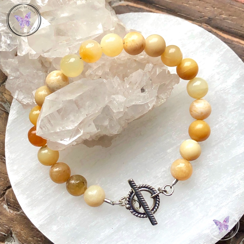 Yellow opal bracelet