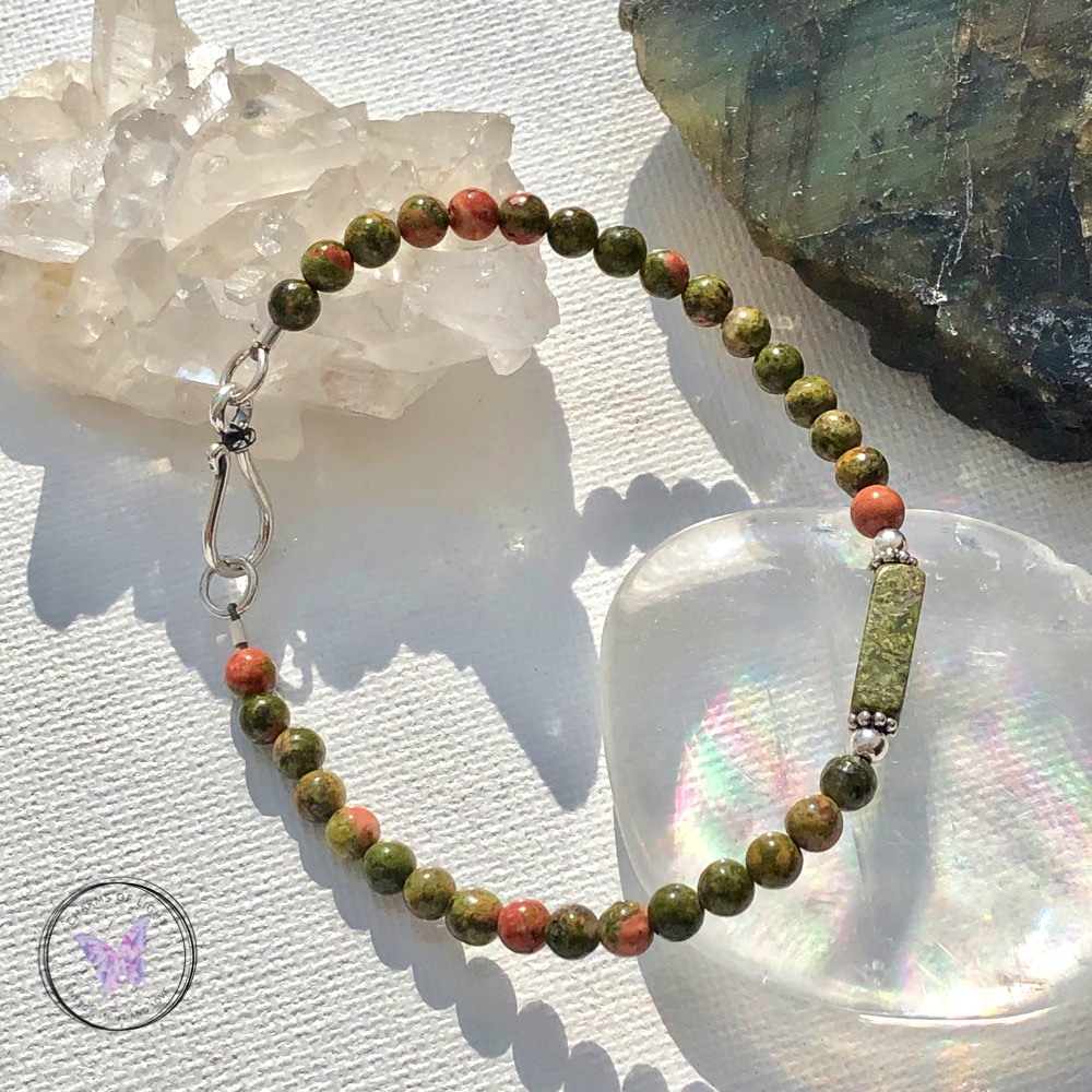 Unakite bracelet