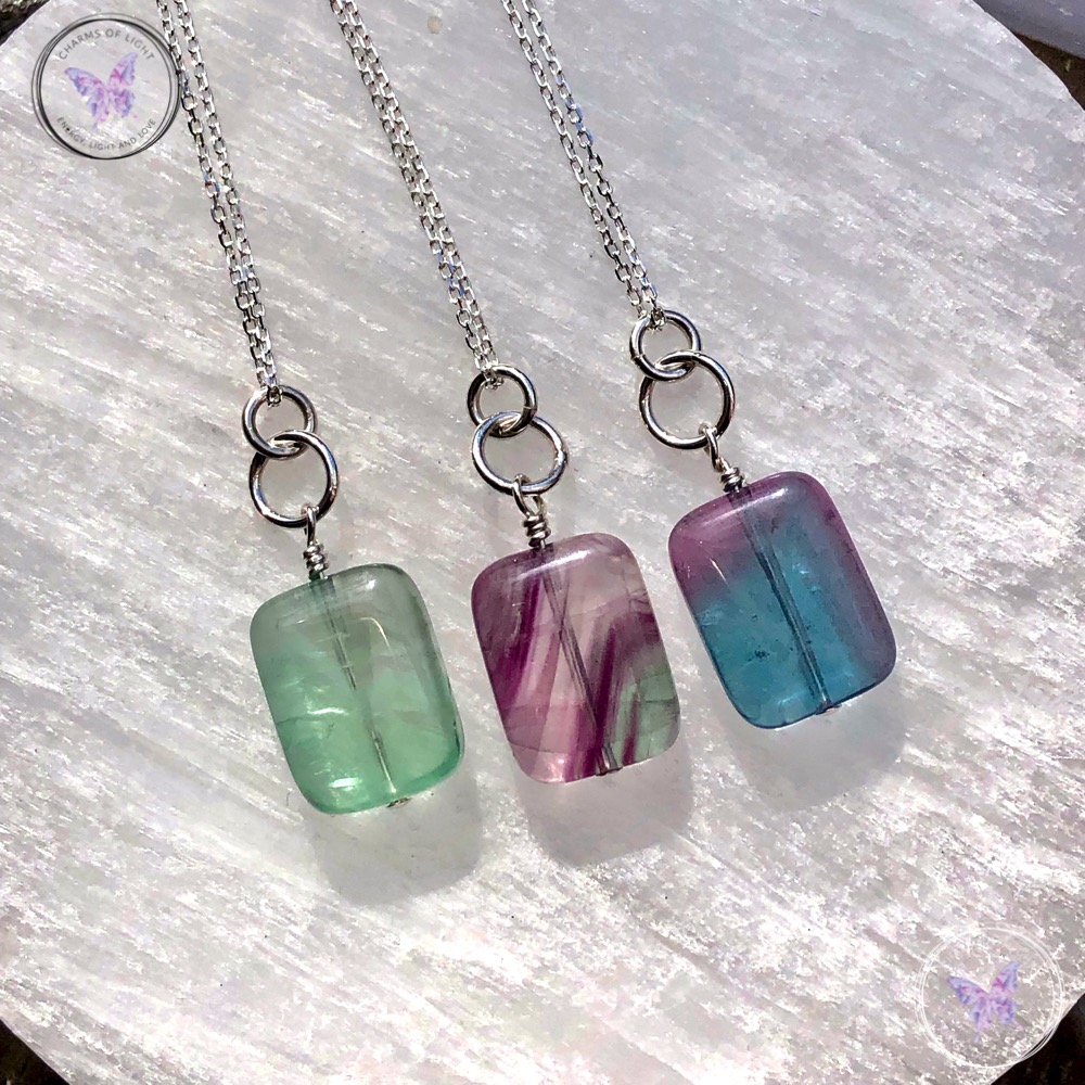 Fluorite Pendant Necklaces