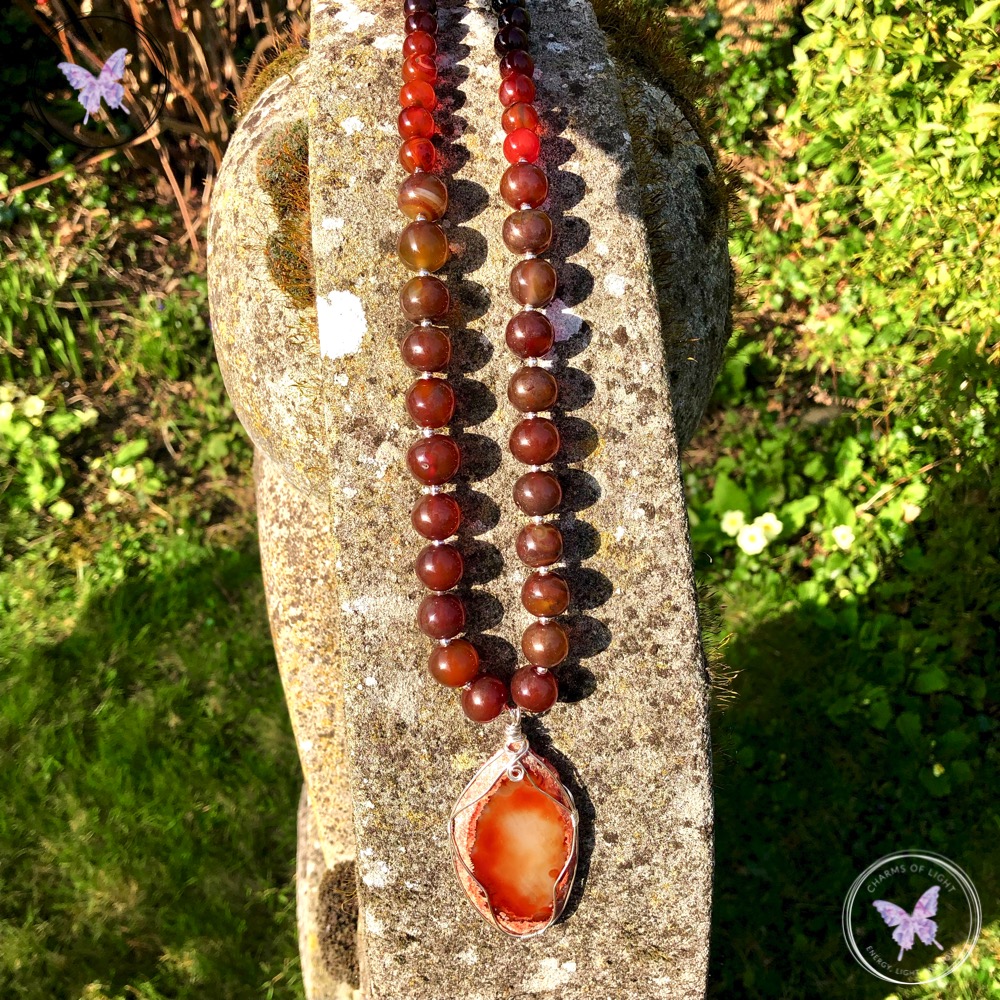 Agate Slice Bead Necklace