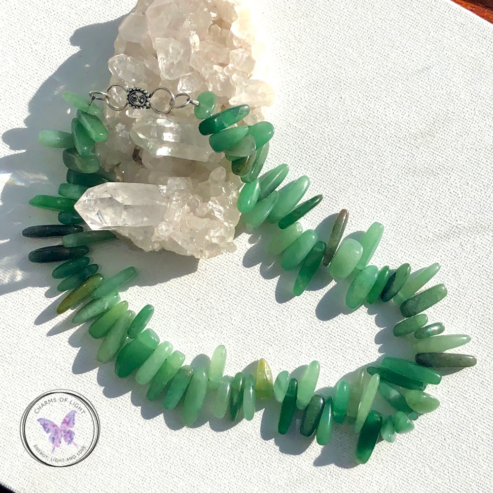 Green Aventurine choker necklace