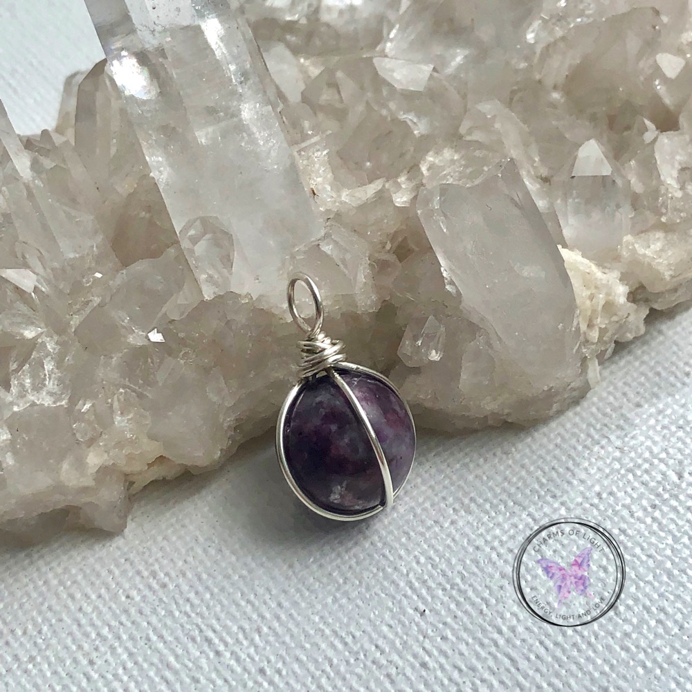 Lepidolite pendant