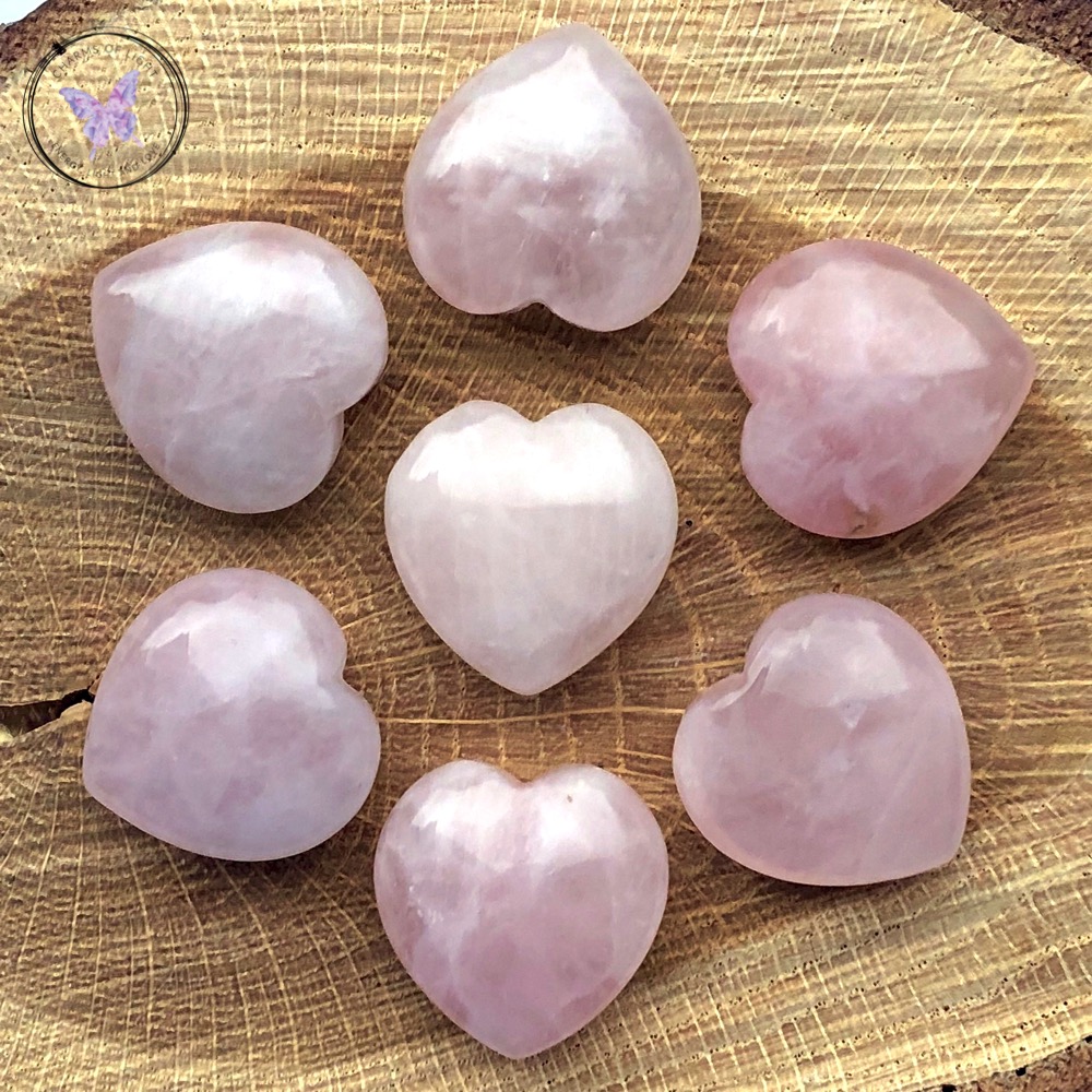 Rose Quartz hearts