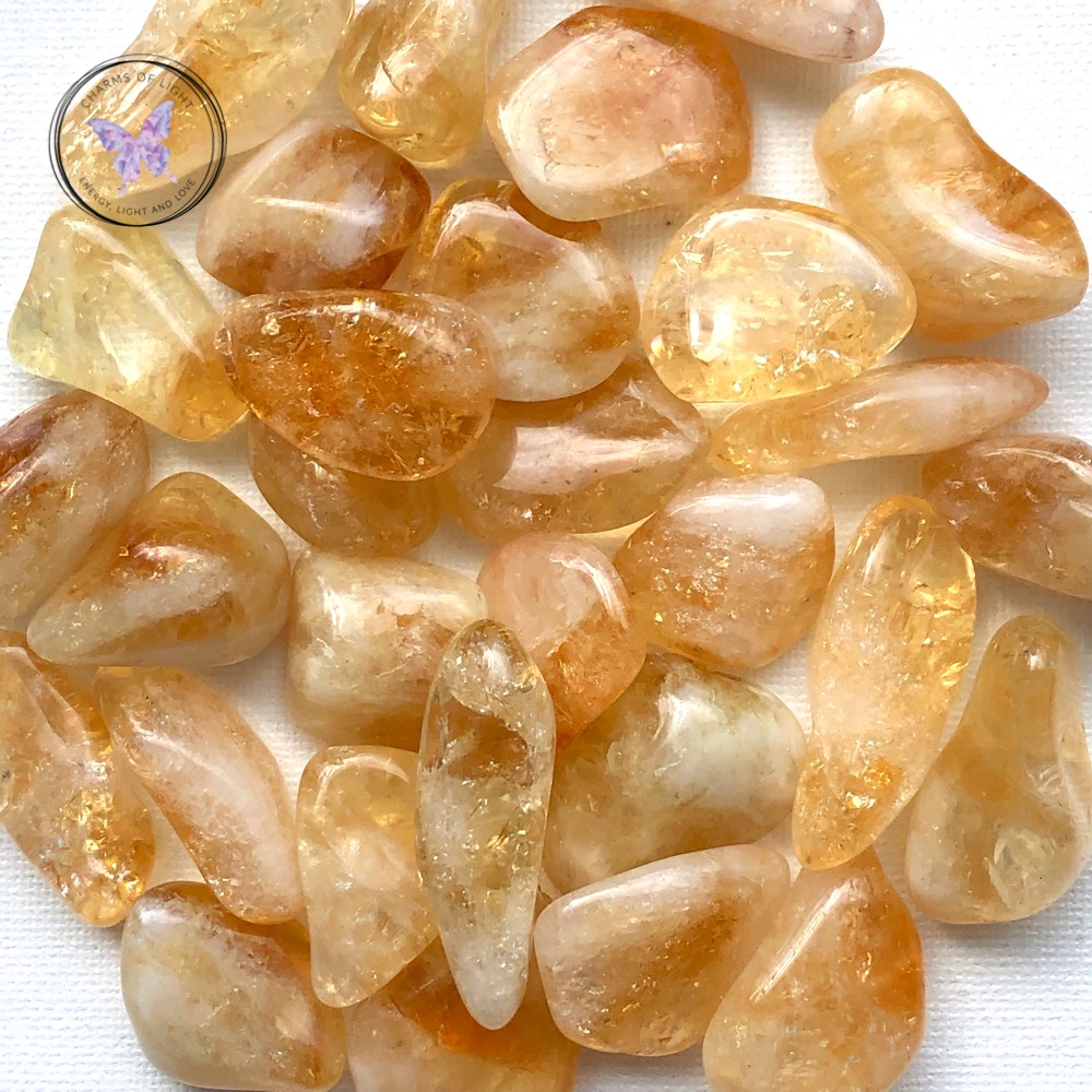 Citrine tumble stones