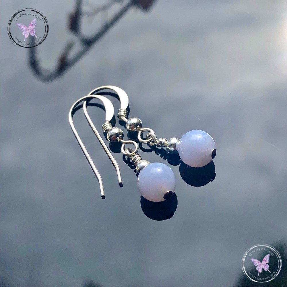 Blue Lace Agate earrings