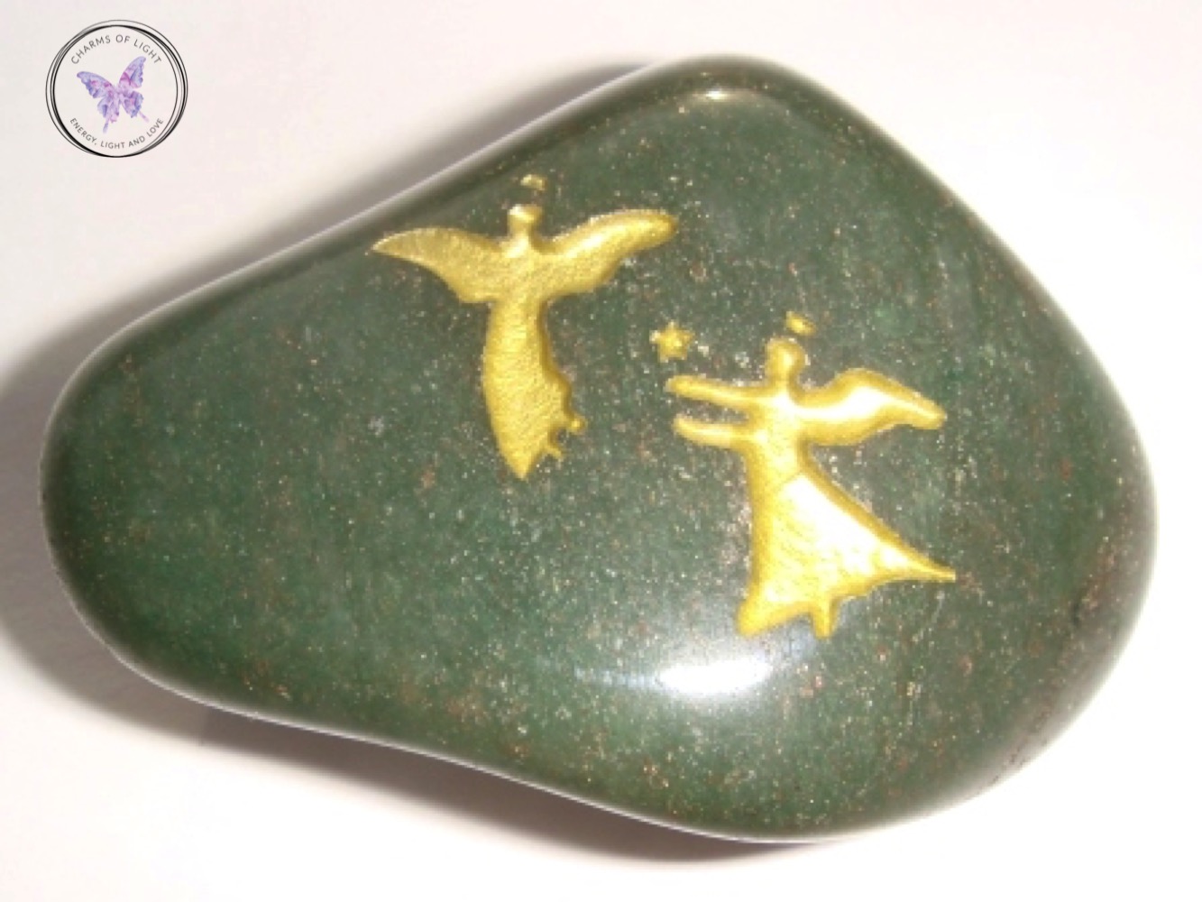 Healing stone with angels