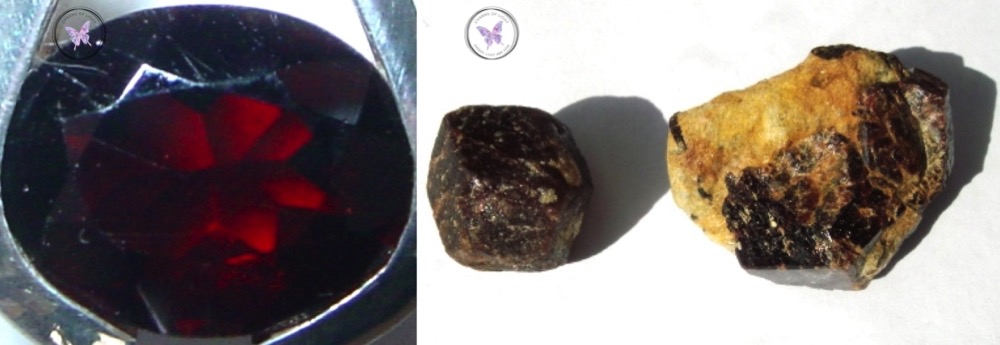 Ball of natural garnet mineral natural minerals chakras love meditation