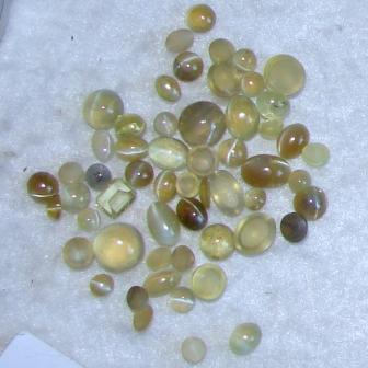 Chrysoberyl cut and polished gemstones