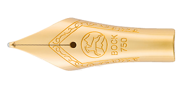 Bock 18k solid gold fountain pen nib