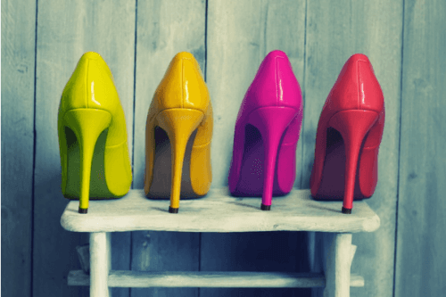 A Colourful Shoe Collection